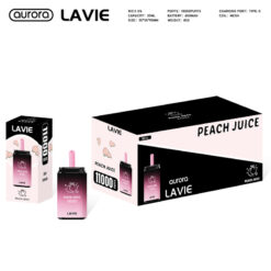 LAVIE Aurora 11000 Puffs Disposable Vape Wholesale Peach Juice Package