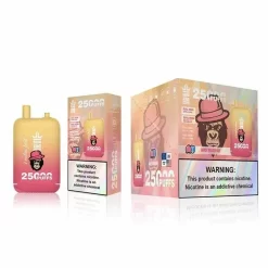 Bang King 25000 Puffs Dual Pods Disposable Vape Wholesale Juicy Peach Ice