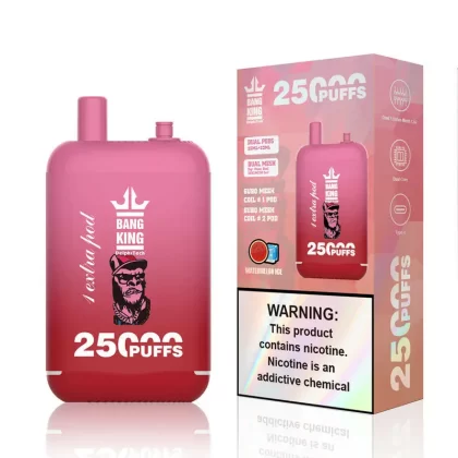 Bang King 25000 Puffs Double Pods Disposable vape Free Shipping Watermelon Ice