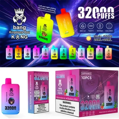 Bang Kingdoms Rex 32K Dual Flavors Disposable Vape Free Shipping 4