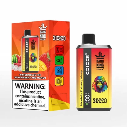 Bang king 30k Double Flavors Disposable Vape Free ShippingWatermelon Ice & Strawberry and Mango