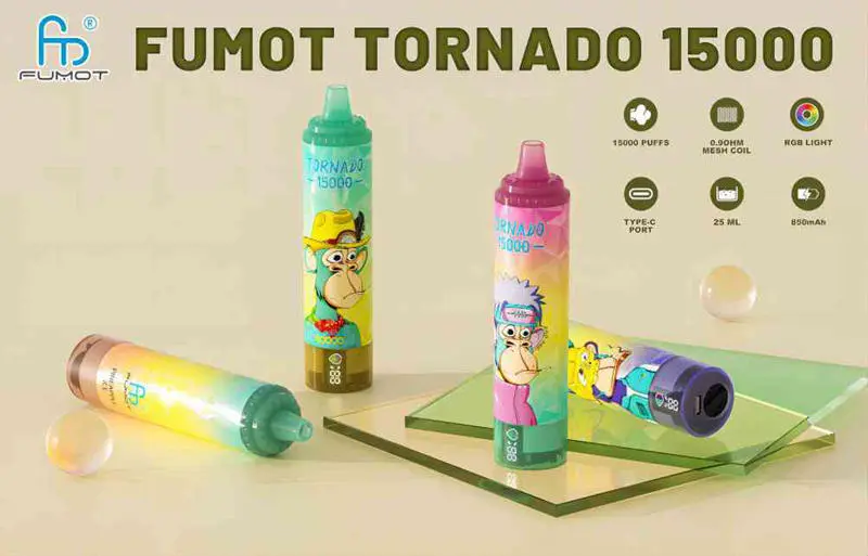 Fumot Tornado 15000 Puffs Disposable vape Free Shipping 2