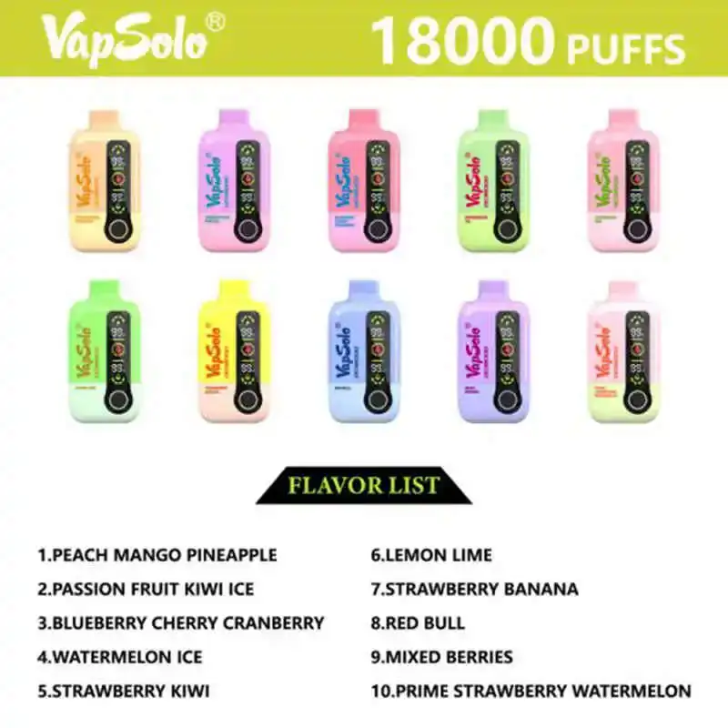 Vapsolo DG 18000 Puffs Disposable Vape Free Shipping 3